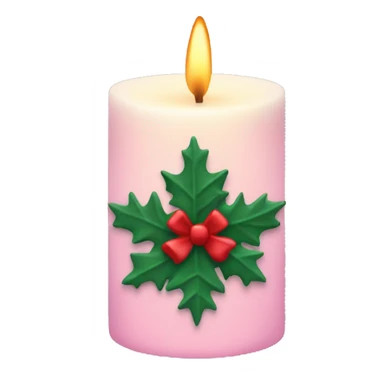 Christmas aesthetic candle sticker