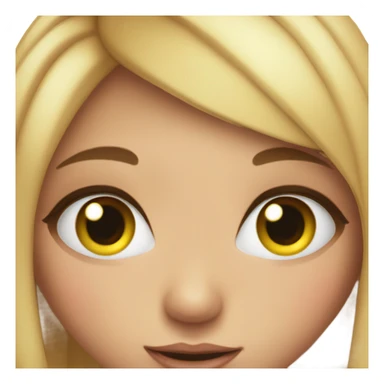 cute girl with lashes and long nails  sticker