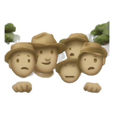 tres dedos levantados sticker