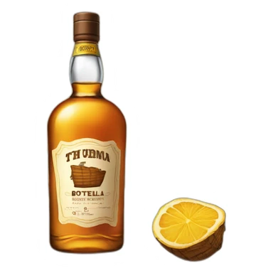 botella whiskey en la playa sticker