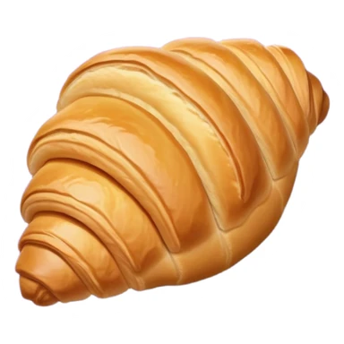 There's a croissant on a purple napkin. sticker
