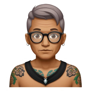 tattooed folk tattoo artist eccentric sticker