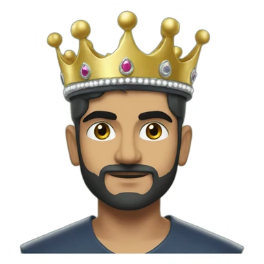 Babar azam with crown sticker