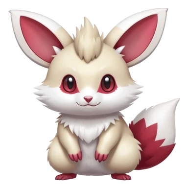 Shiny White Furry Furret-Minccino-Zangoose-Hybrid (Full body) sticker