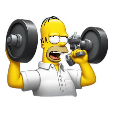 homer simpson playing batterie sticker