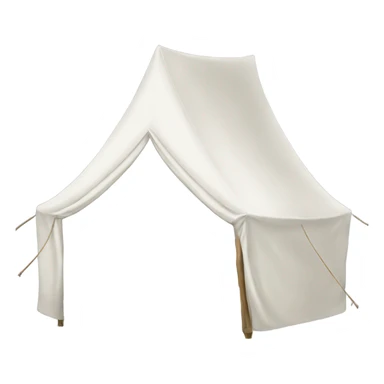 White hood tent sticker