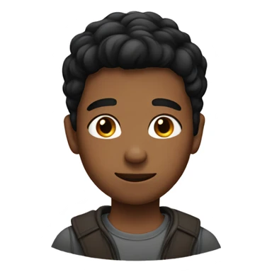 Two brown boys with short black hair  sticker