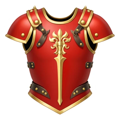 gold-red cuirass + twin blades. negative : characters sticker