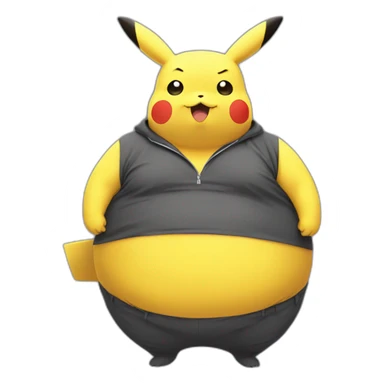 pikachu obese with no will to live sticker