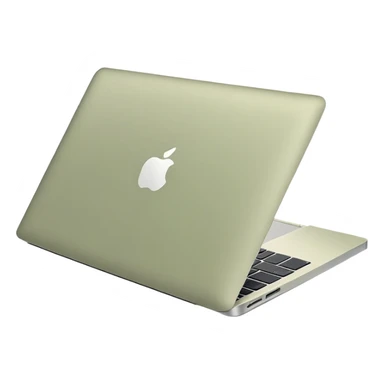 Pale olive colored MacBook  sticker