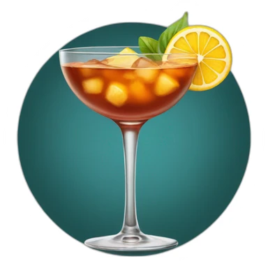 Old fashion cocktail sticker