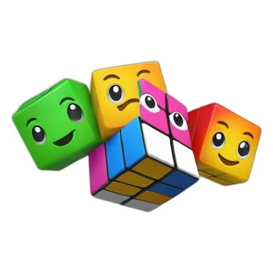 Rubiks Block and friends sticker