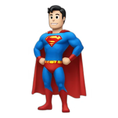 superman with "A" symbol logo sticker