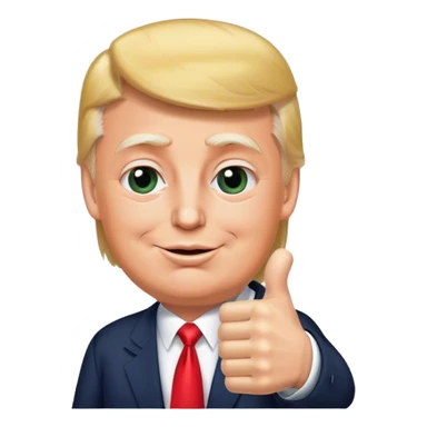 Trump thumbs up sticker
