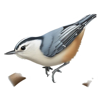 white-breasted nuthatch sticker