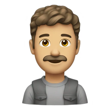 la roca con ansiedad sticker