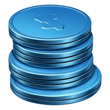 blue coins credit pack sticker