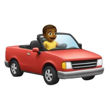 Kid driving car sticker