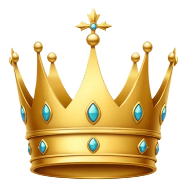 golden crown, classic royal style sticker