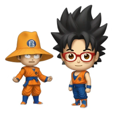 Goku vs John Lennon sticker