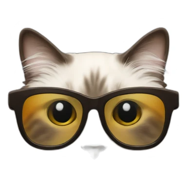 ragdoll cat sunglasses sticker