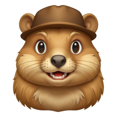 Female beaver buck teeth and blonde hair sticker