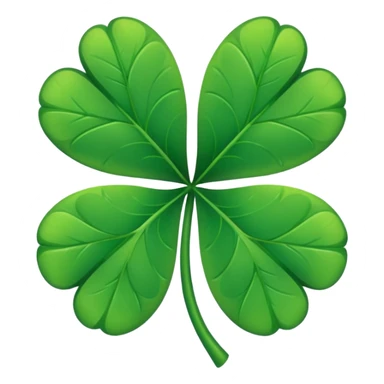 Lucky four leaf  sticker