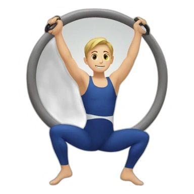 Gymnastic rings sticker