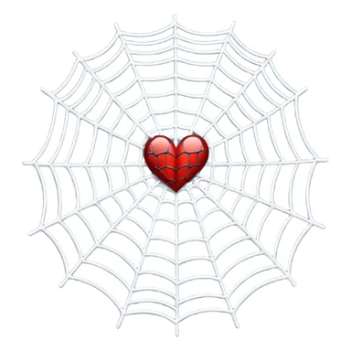 I love you text in spider web sticker