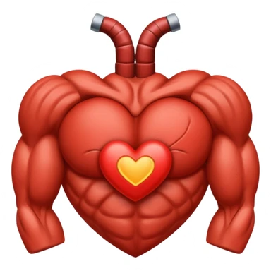 red beating heart sticker