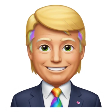 Trump gay sticker