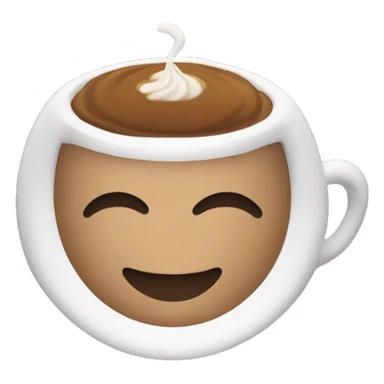 Capuchino in purple cup sticker