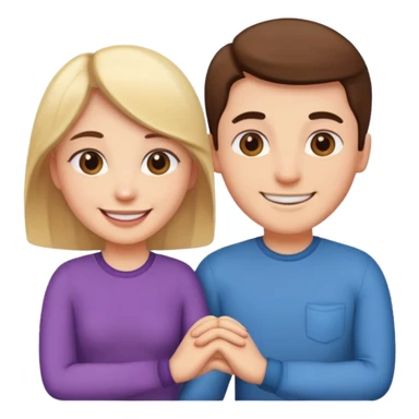 couple in love talking sticker