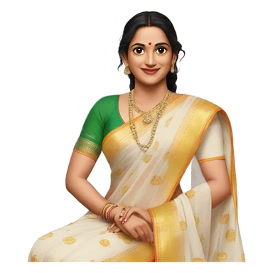 Dhoni in saree sticker