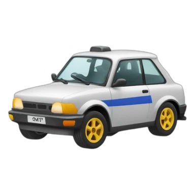 Voiture de rallye  sticker
