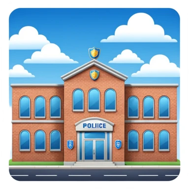 police department building sticker