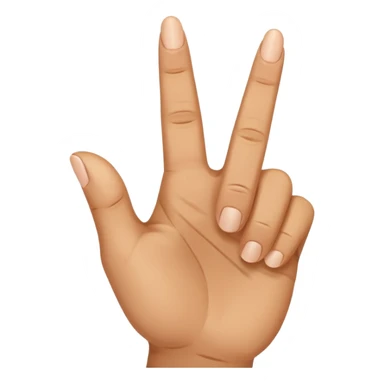 🤟 забери мізінчик і постав середній палець sticker