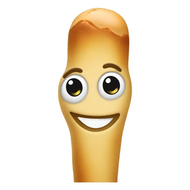Smiling breadstick sticker