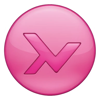 Design a Check Mark Box emoji (✅) that is pink and has a circul sticker