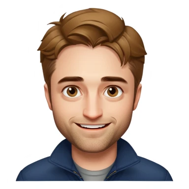 Robert Pattinson smile wamrly sticker