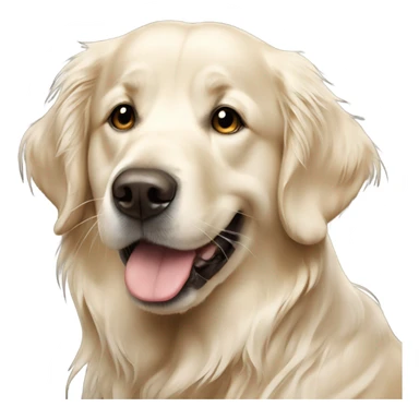 Muddy English cream golden retriever  sticker