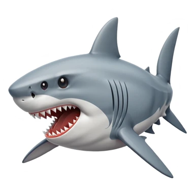 Shark tearing up sticker