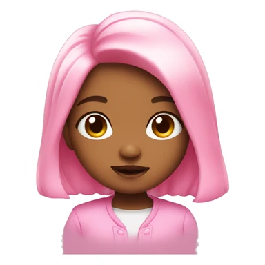 CUTE PINK CHIBI CHARACTER  sticker