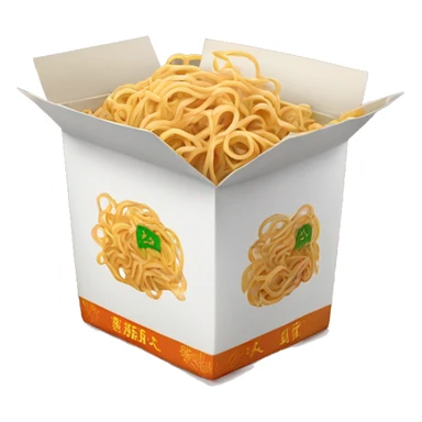 a box of Chinese noodles sticker