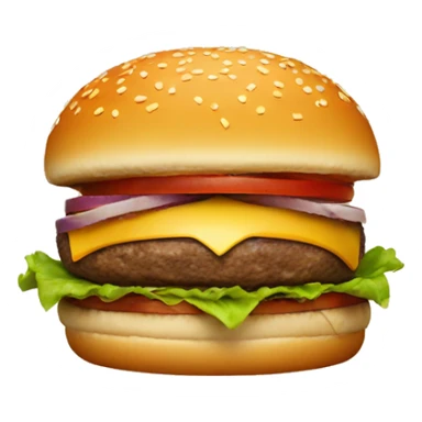 Burger wearing a hat  sticker