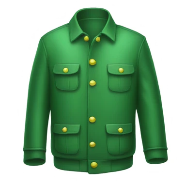 green "master's" jacket emoji sticker