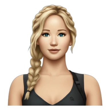 Jennifer Lawrence Hunger Games sticker