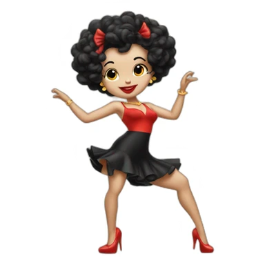 Betty boop bailando sticker