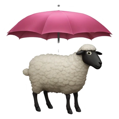 Profile Sheep with big rain bootsand farmer behind it sticker