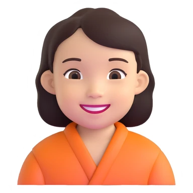 Smiling Indonesian child with dark hair sticker